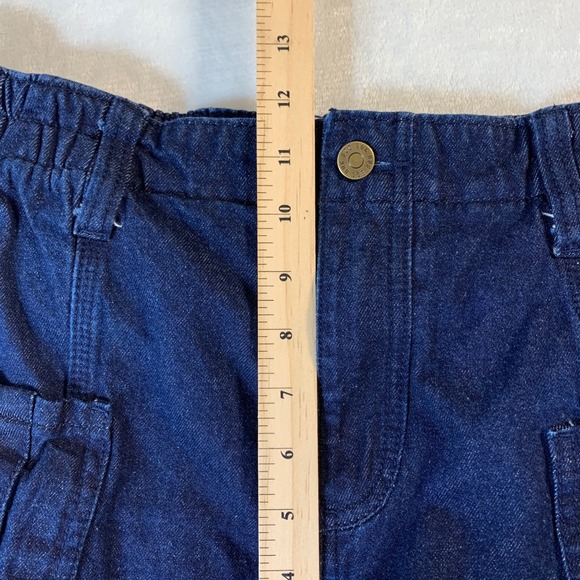 BDG Urban Outfitters Y2K Cargo Jeans Dark Wash Denim Size 32 Relaxed Baggy Fit - Picture 7 of 10